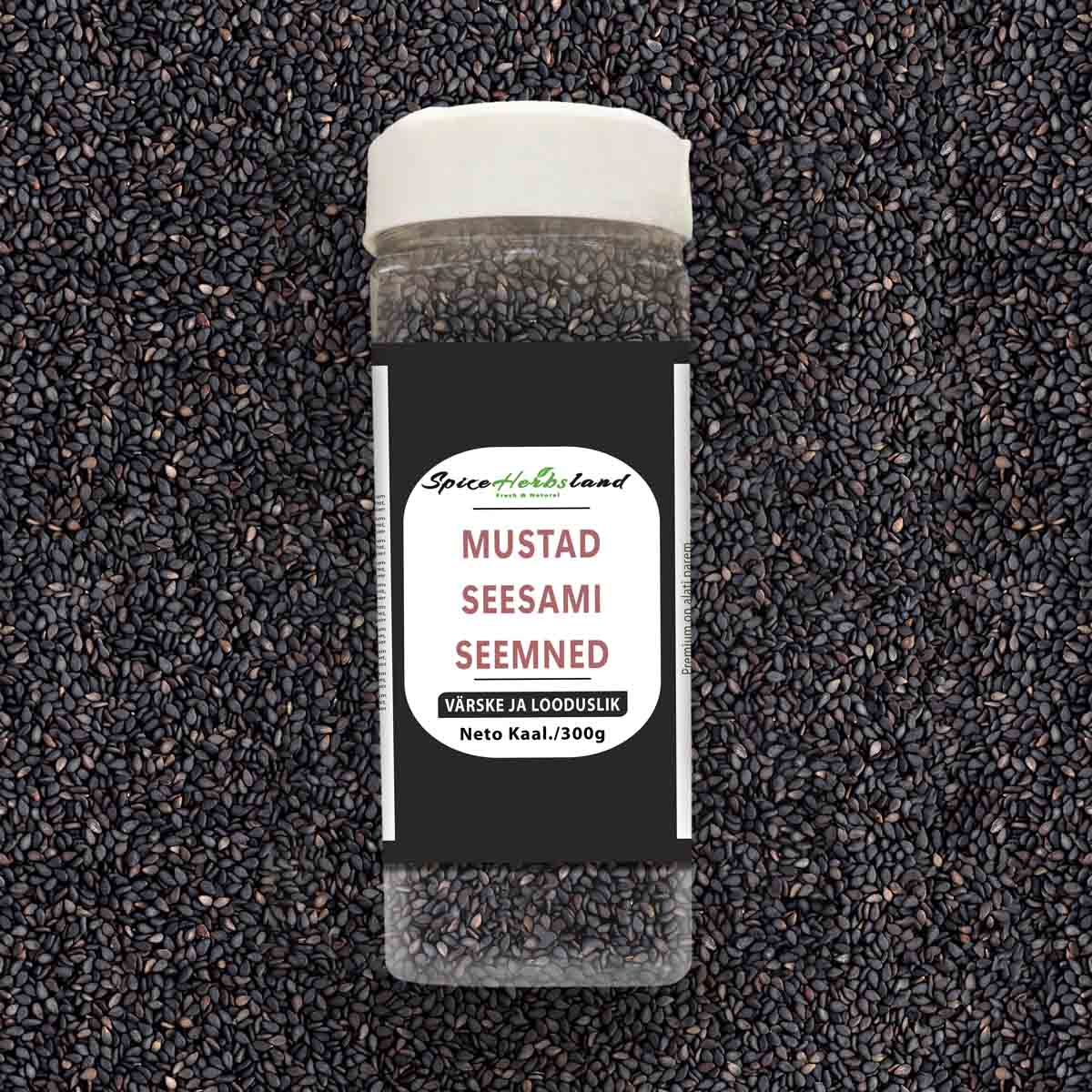 Mustad seesamiseemned