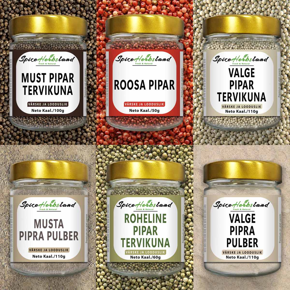 Pipra kollektsioon - 6 tk.