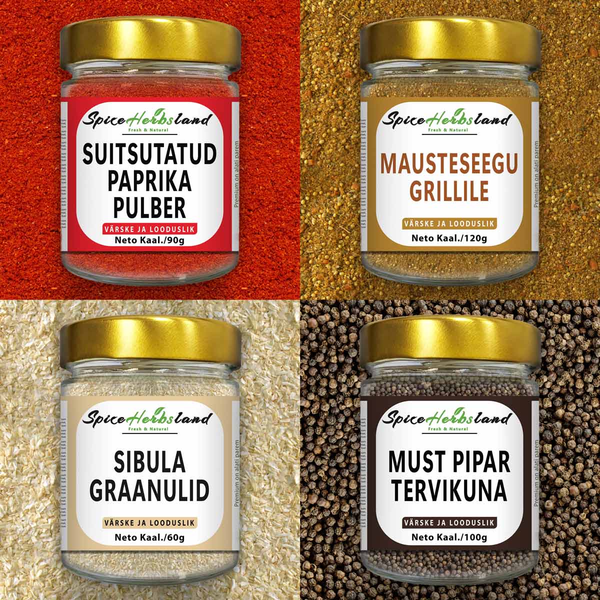 Grill kollektsioon - 4 tk – Spiceherbsland Estonia