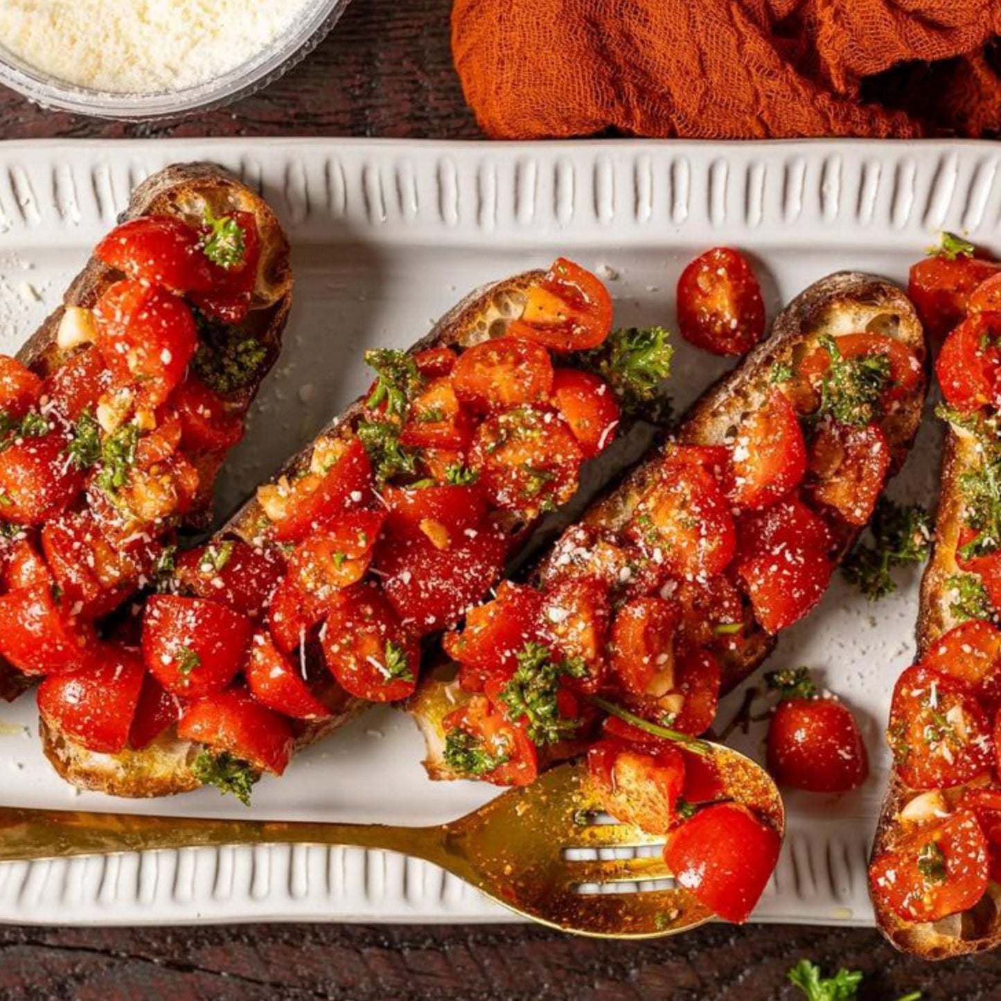 Mausteseegu Bruschetta