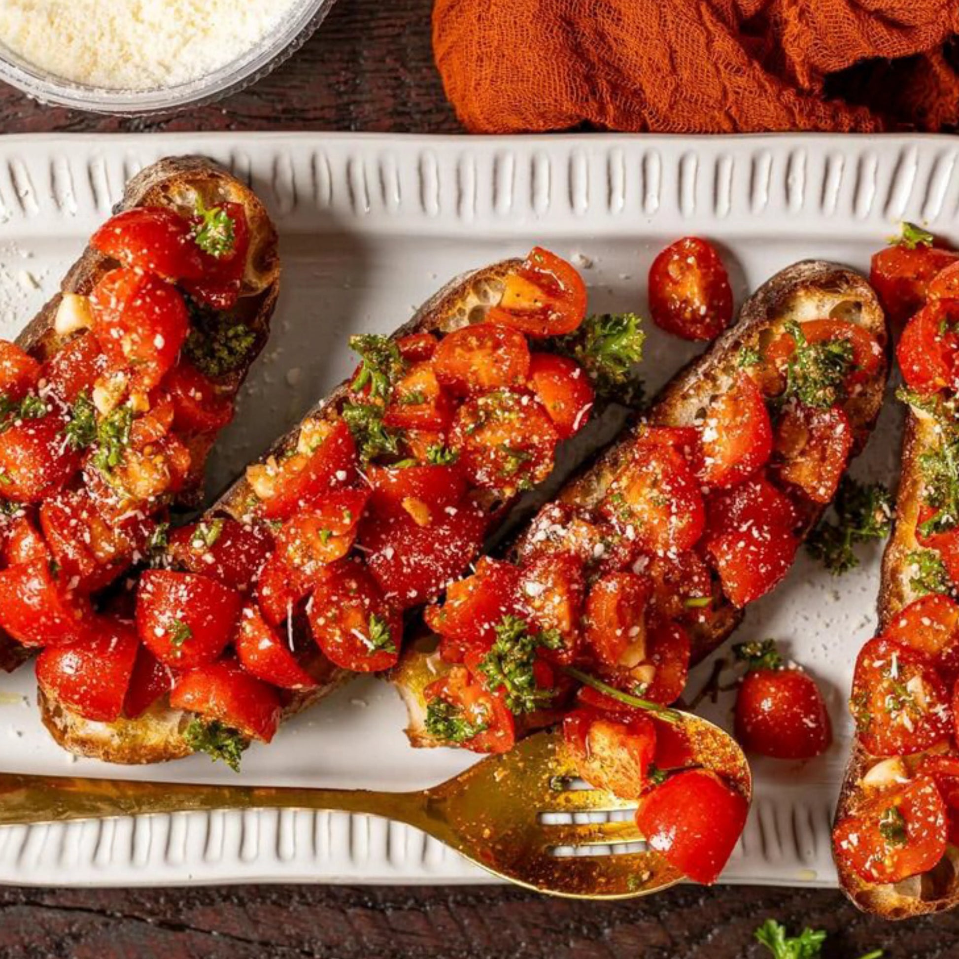 Mausteseegu Bruschetta