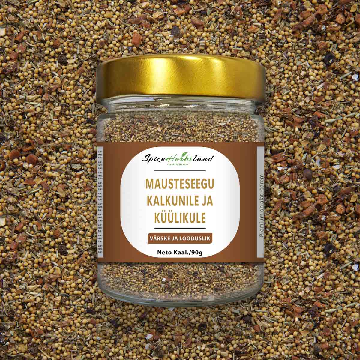 Maitsesegu kalkuni- ja küülikuliha jaoks