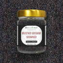 Mustad seesamiseemned