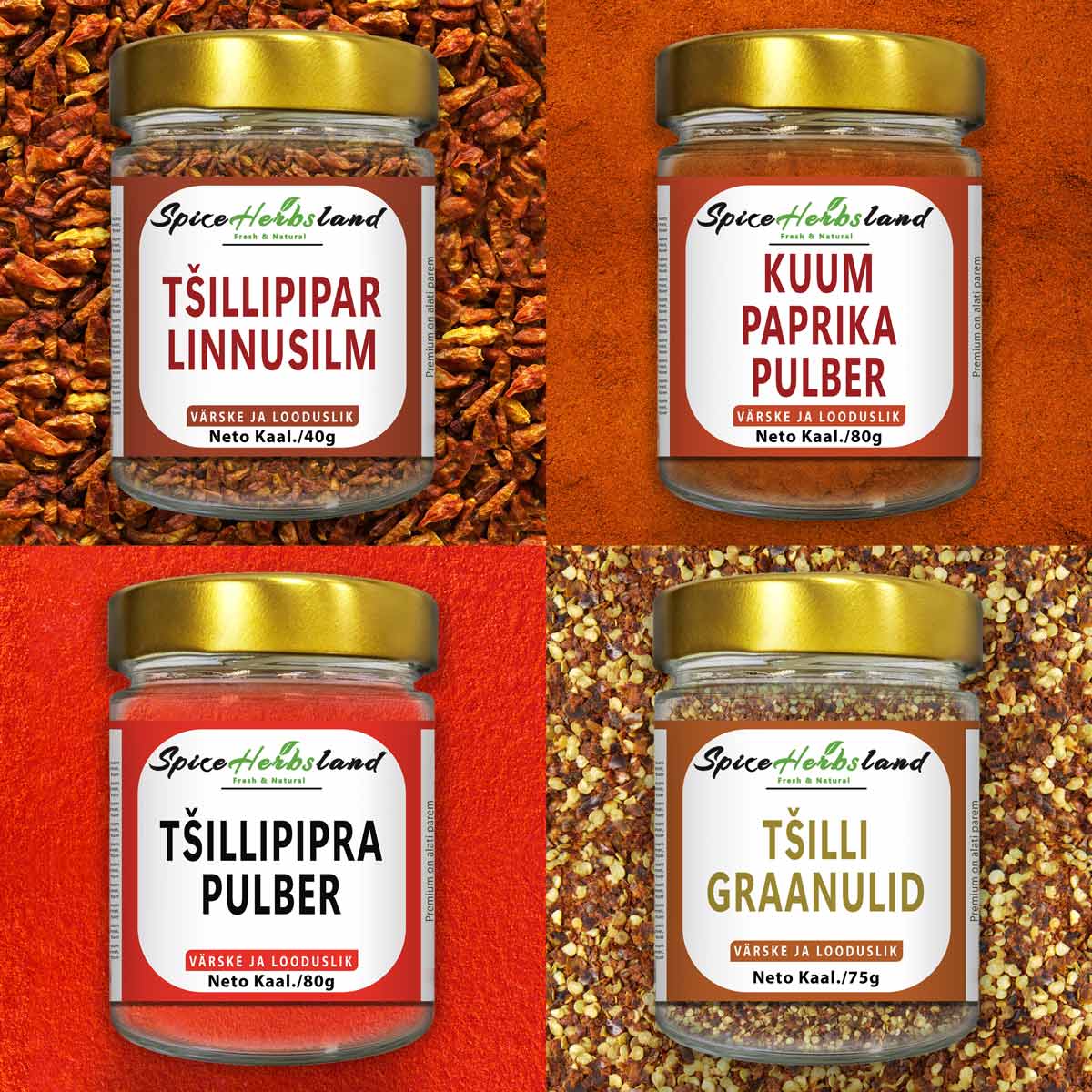 Tšilli Kollektsioon – 4-osaline Kompekt