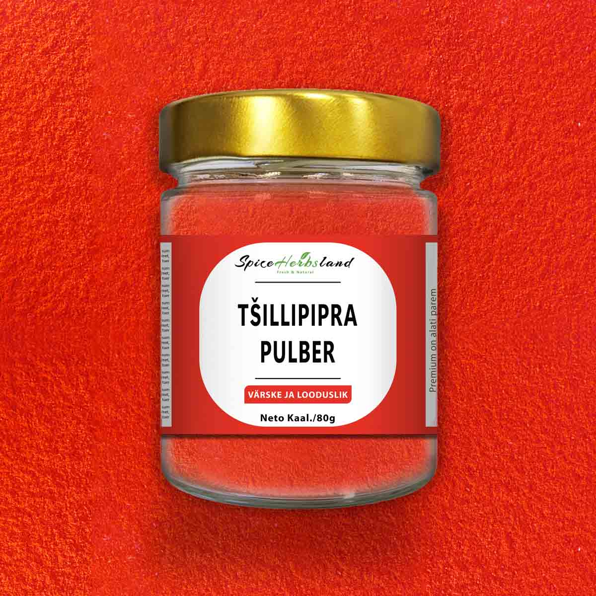 Tšillipipar Pulber 