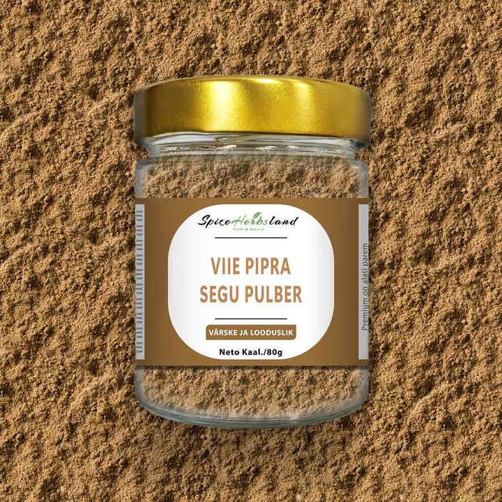 Viie pipra segu jahvatatud