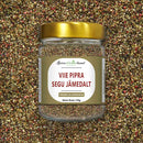 Viie pipra segu jämedalt jahvatatud