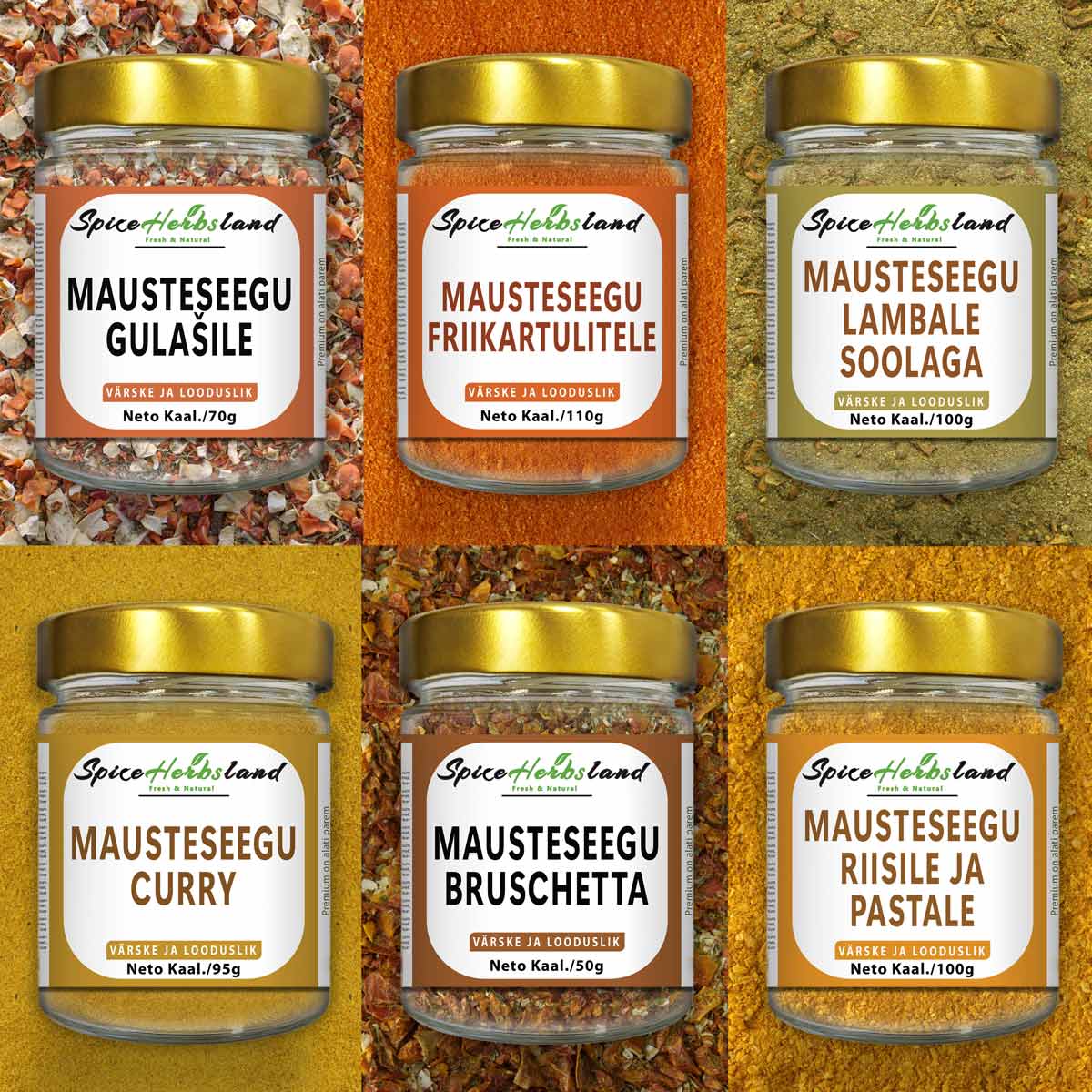 Vürtsisegu kollektsioon - 6 tk.